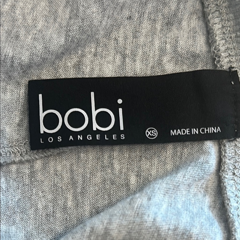 Bobi Light Gray Long Sleeve Top - Picture 2 of 3